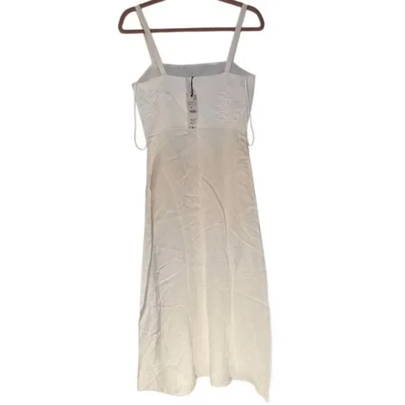 Zara ZW collection, NWT women’s embroidered white midi dress size medium - Picture 4 of 6